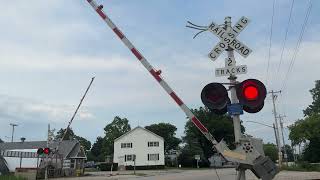 Amtrak 4606 and 4607 Pass Northwestern Ave in Franksville WI