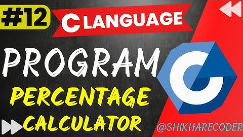 Program To Calculate Percentage | Sum  Of 5 Subjects | Percentage Of Subject Program In C Language