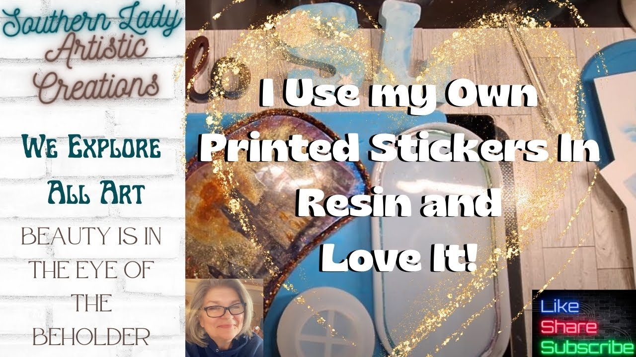 Make Your Own Clear Stickers for Resin Using an Inkjet Printer 😍 Added