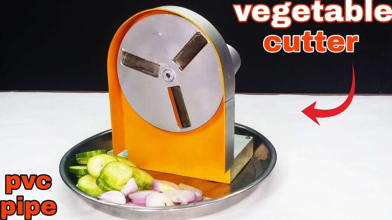 How to make rechargeable vegetable cutter at home with pvc pipe||