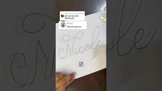 o Letter Names Please Comment ribbonlettering shorts calligraphy nameart