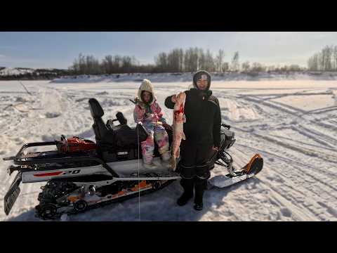 Catch & Cook Pike on Frozen River | Ice Fishing in Alaska