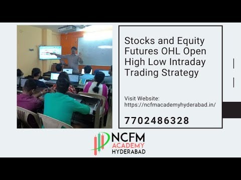 Equity Futures OHL Open High Low Intraday Trading Strategy | NCFM Academy Hyderabad