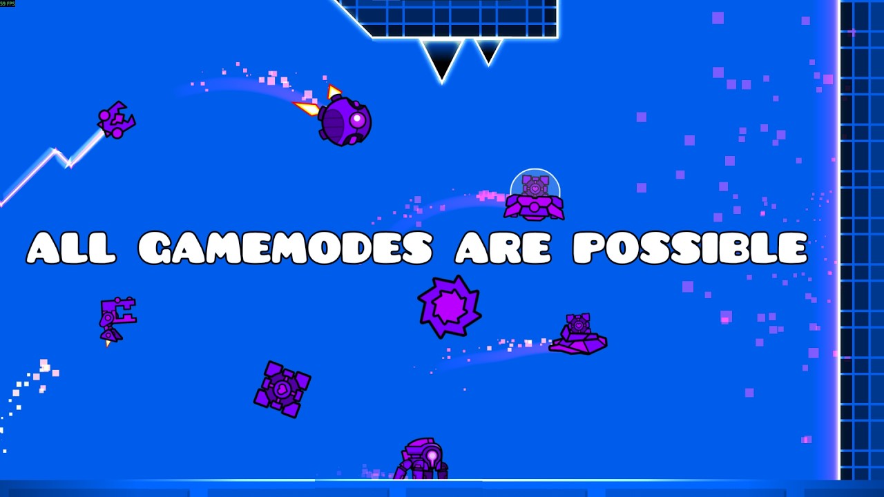 GEOMETRY DASH, but in this level ALL gamemodes are POSSIBLE - YouTube