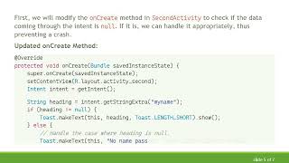 Resolving NullPointerExceptions in Android Notifications: A Guide to Managing Intent Data