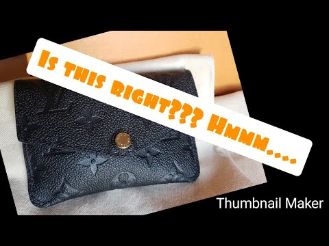 IS THIS RIGHT?? Louis Vuitton Empreinte Key Pouch - YouTube