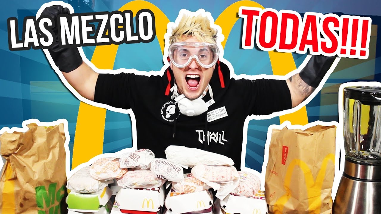 Mezclamos TODAS las HAMBURGUESAS del MCDONALDS a la vez!! Resultado CATASTRÓFICO!!
