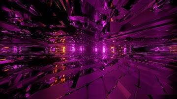 VJ LOOPS NEON PURPLE SCIFI TUNNEL CORRIDOR Screensaver Background - 1 Hour