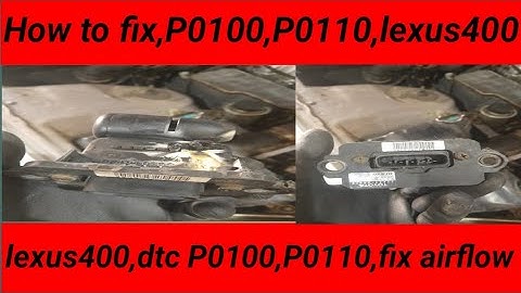How to fix,ls400,P0100,P0110,air flow sensor circuit, fault,kaise fix kare,