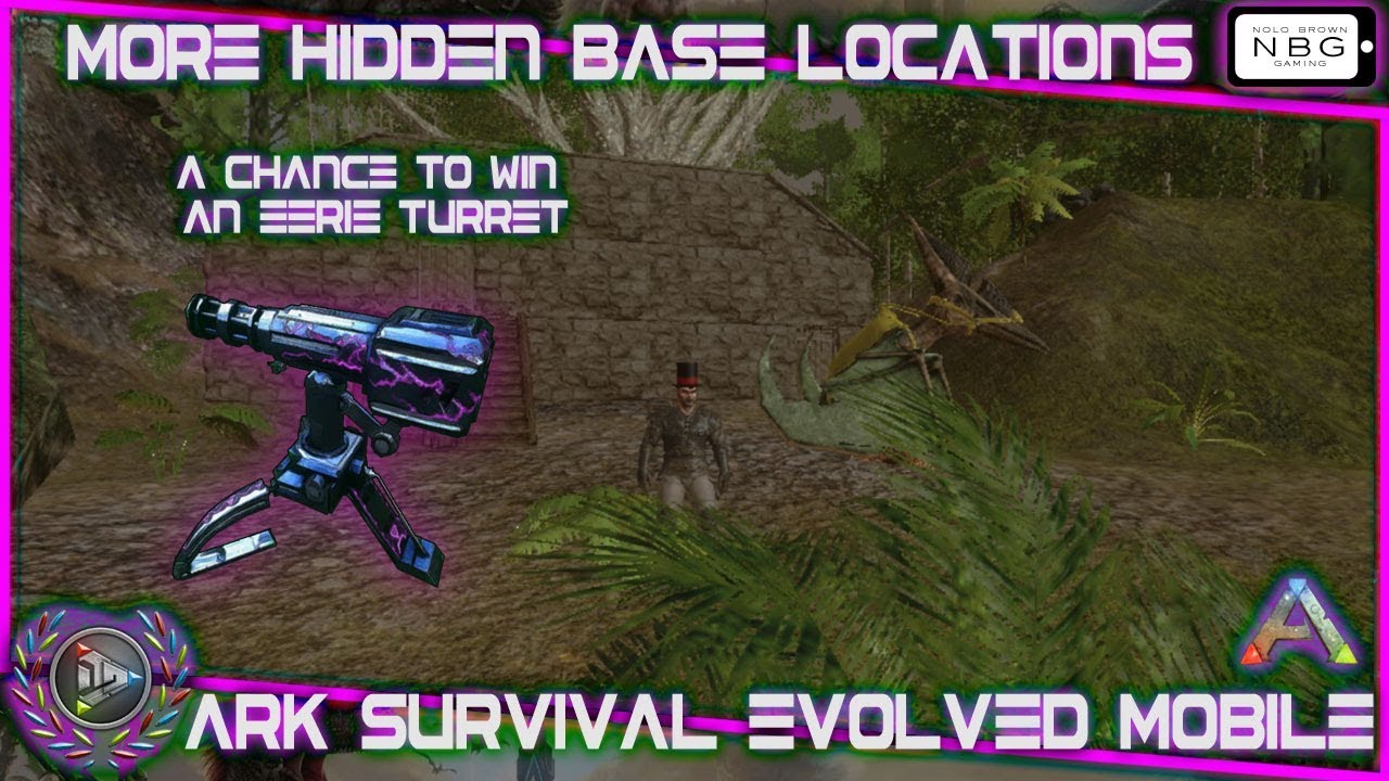 Ark Survival Evolved Mobile 6 More Hidden Base Locations YouTube