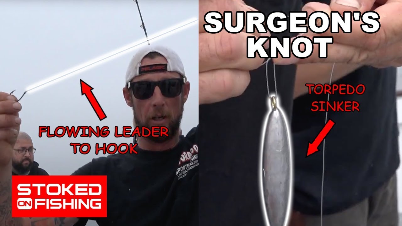 How to Tie a Bottom Fishing Rig using a Surgeon's Knot 