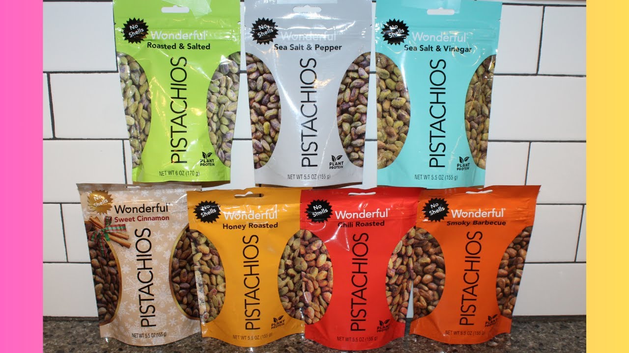 Trying SEVEN Flavors Of Wonderful Pistachios Including The NEW Sweet trying-seven-flavors-of-wonderful-pistachios-including-the-new-sweet