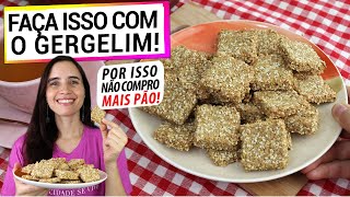 MISTURE O GERGELIM COM A LINHAÇA ASSIM! É TÃO INCRÍVEL QUE NÃO COMPRO MAIS PÃO!