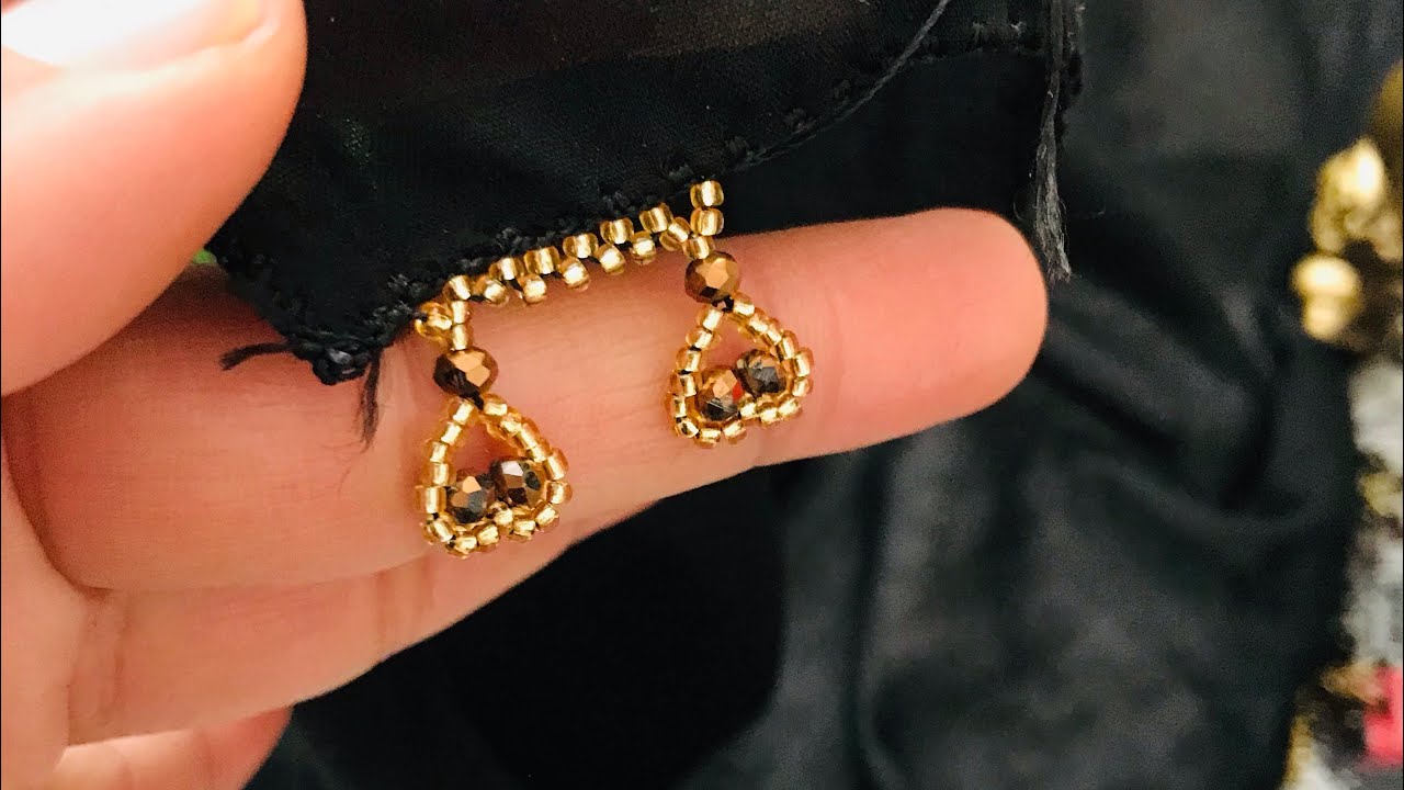 İğne kum boncuk kalp yapılışı abone olmayı unutmayın❤️