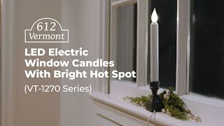 612 Vermont VT-1270 Electric Bright Hot Spot Window Candles