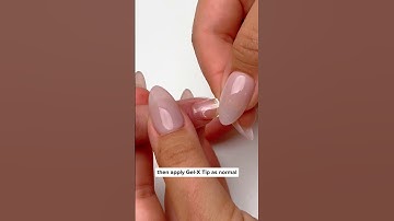 How to apply Gel-X Tips on short nails