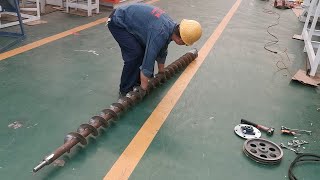 How to install Screw conveyor -Strongwin Machine Email: toppelletmachine@gmail.com