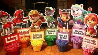 CENTROS DE MESA,DECORACIONES,Y MESAS DE DULCES DE PAW PATROL