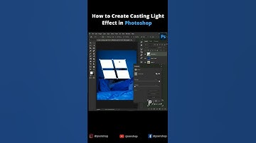 How to Create Casting Light Effect in photoshop 🔵