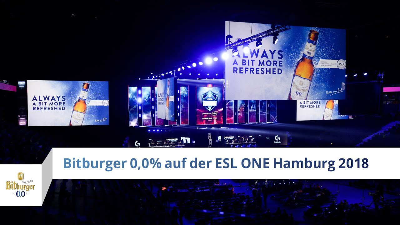 Bitburger 0,0% auf der ESL ONE Hamburg 2018