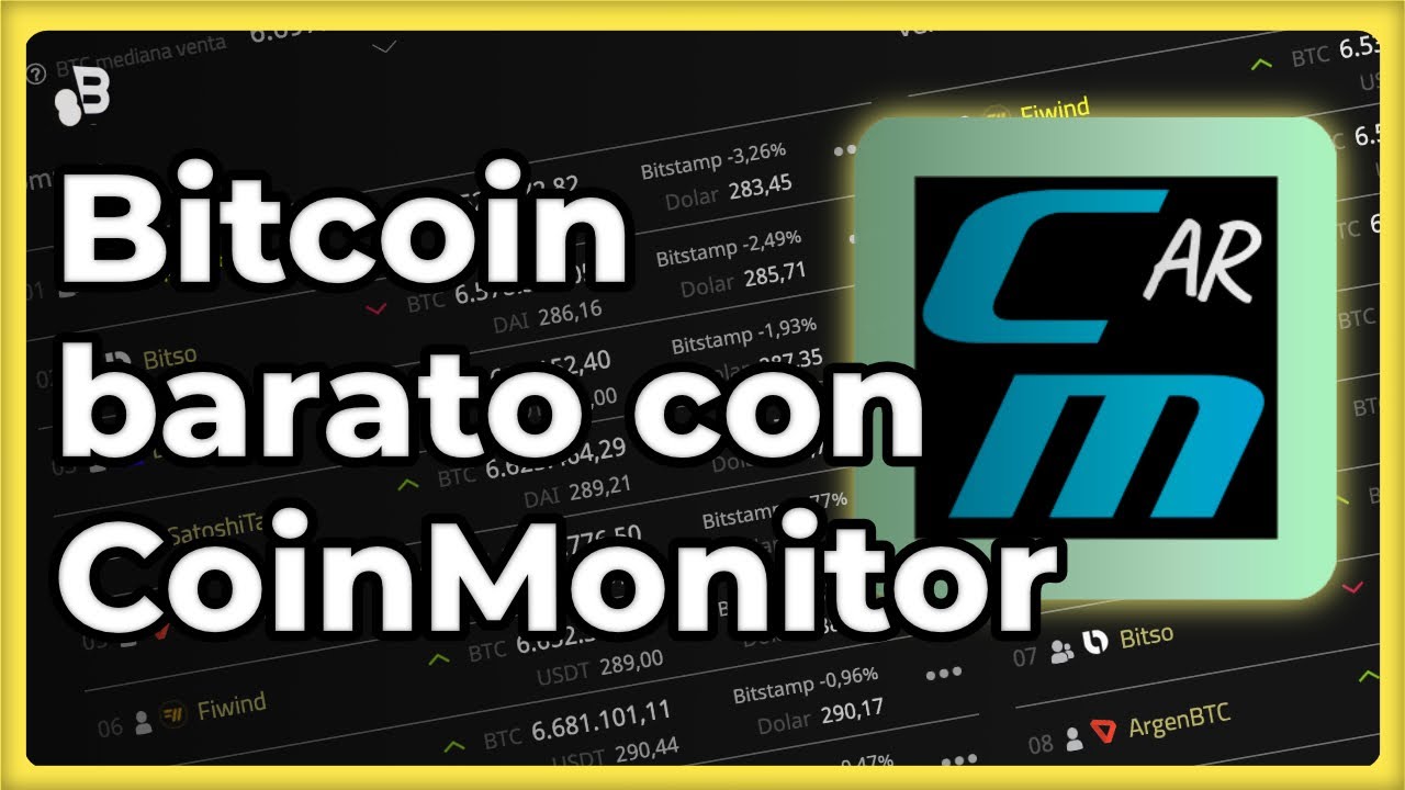 👀 COINMONITOR | Compra Bitcoin barato ARG, COL, MEX, PAR y URU| Comparador  precios de bitcoin (2022)