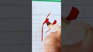 Maryam Shahidname Writes With Qalam.calligrapher Umar Wahab.