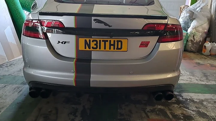 Jaguar XFR Cold start with uprated high flow catalytic converters.