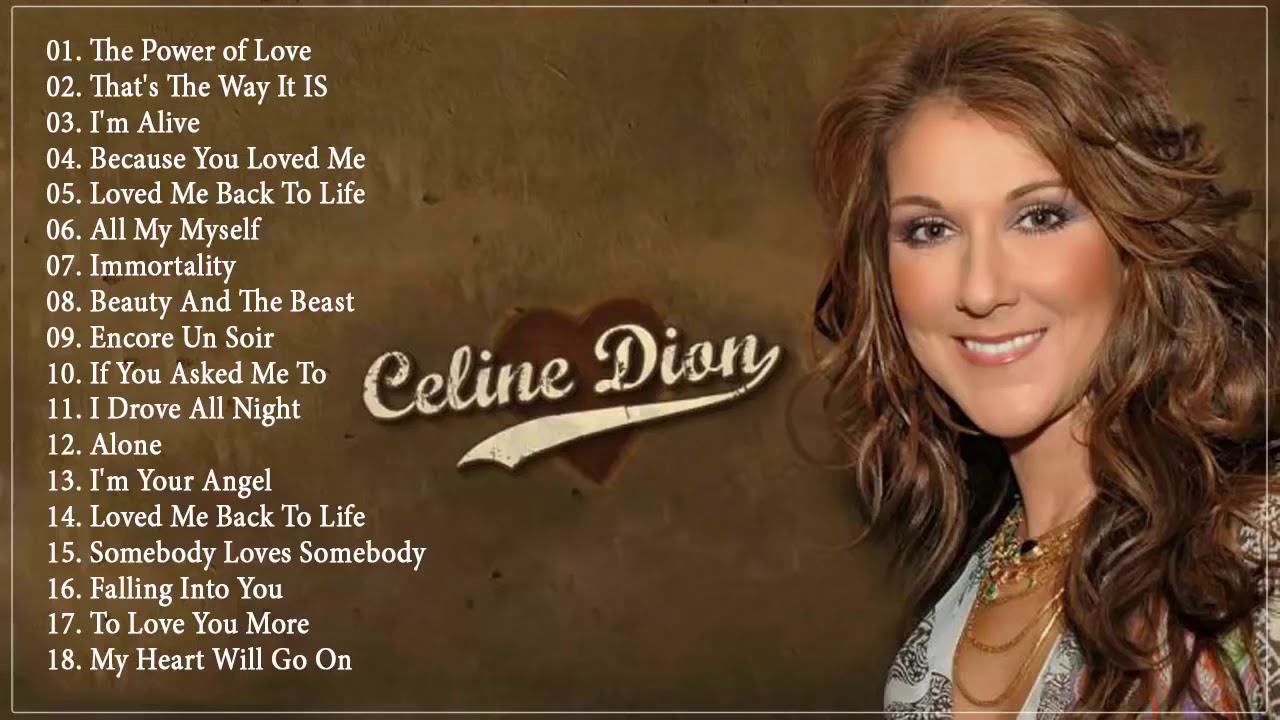 Celine Dion Greatest Hits Playlist Best Songs Of Celine Dion 21 Youtube