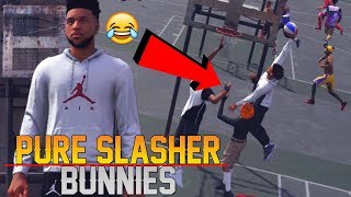 Pure Slasher Has His HEAD AT THE RIM! Windmill Alley-Oops! NBA 2K18 MyPark Gameplay