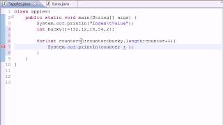 Java Programming Tutorial   28   Creating an Array Table
