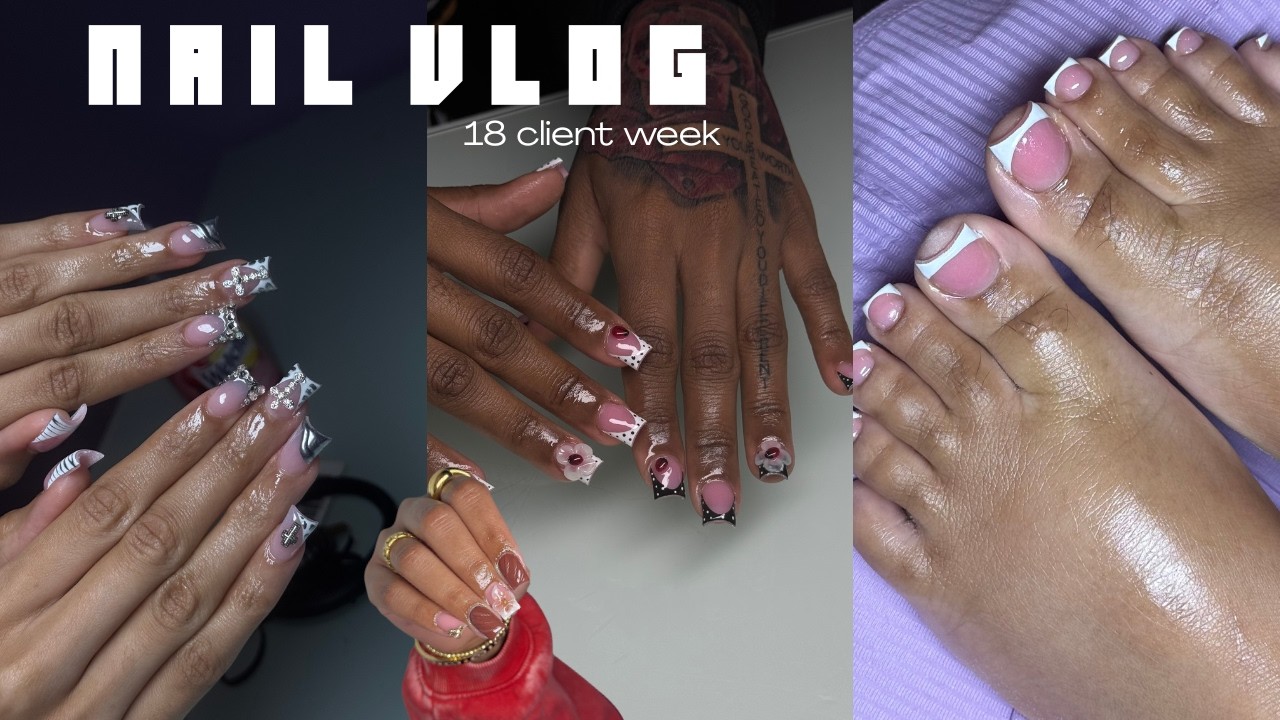 Дневник маникюра, эпизод 003 🫧 | 18 клиентов в неделю