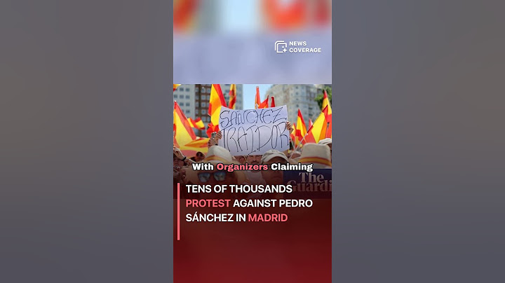 Tens of Thousands Protest Against Pedro Sánchez in Madrid #worldnews #news