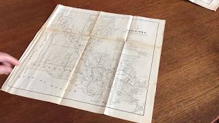 Information Louisiana 1856 old state map McCulloh Surveys Duval lithographed Guide