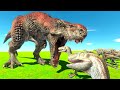 Velociraptor ARMY Takes on T-REX - Animal Revolt Battle Simulator