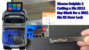 (598) Xhorse Dolphin 2 XP005L Cutting a Kia KK12 Key