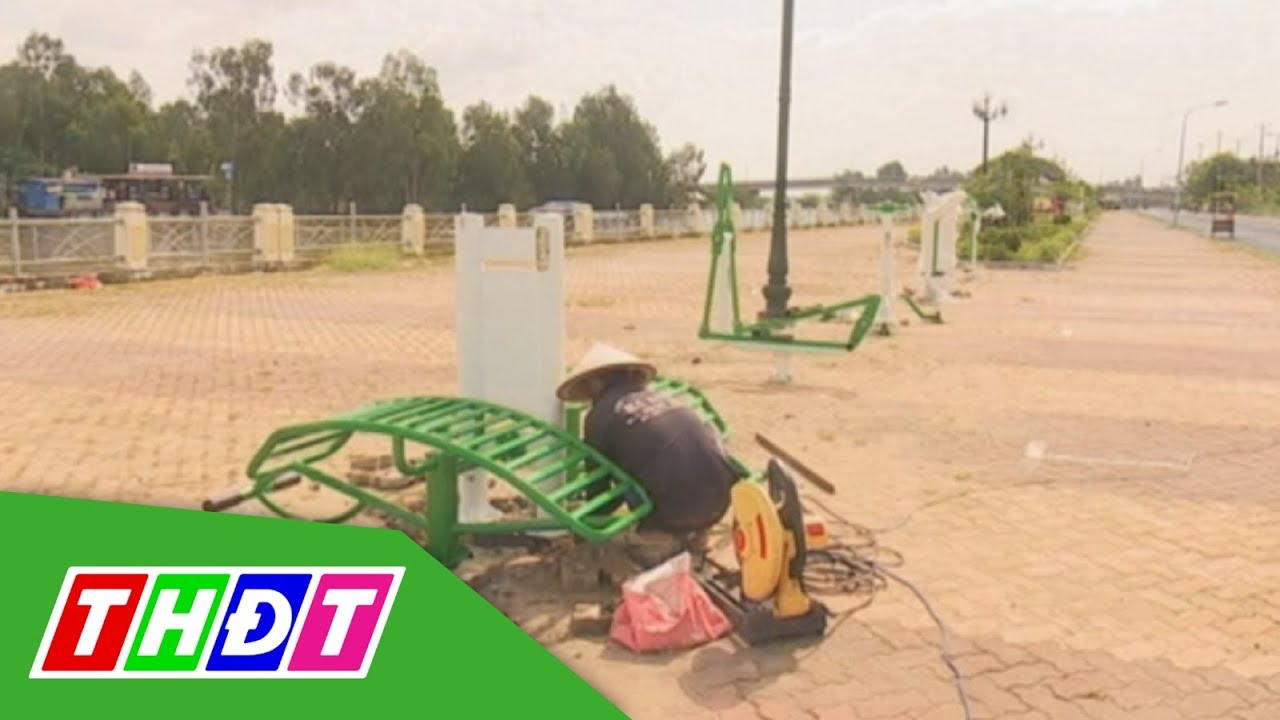Lắp đặt 25 dụng cụ tập thể dục ở huyện Tam Nông | THDT - youtube