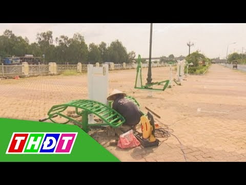 Video Lắp đặt 25 dụng cụ tập thể dục ở huyện Tam Nông | THDT - youtube