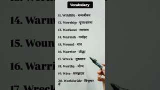 Day 44 W Letter Powerful English Words You Must Learn Today 🔥 | Improve Vocabulary Fast