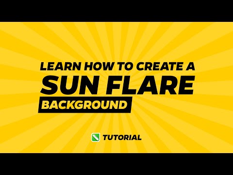 Learn How to Create A Sun Flare Background - CorelDraw Tutorial