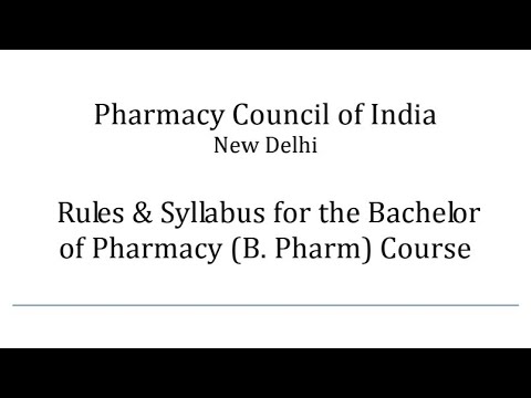 Syllabus of 3rd Semester || PDF of Syllabus copy || B Pharmacy - YouTube