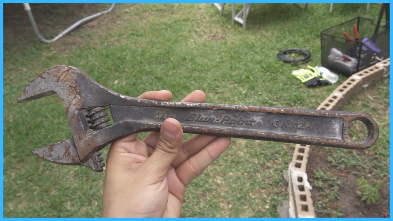 Restoring An Old Rusty Blue Point Wrench To a Mirror Finish