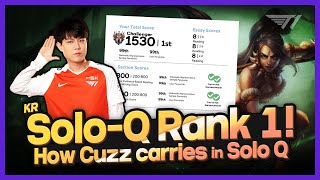 Solo-Q Rank 1! How Cuzz carries in Solo Q