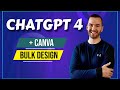 ChatGPT 4 &amp; Canva Design (Bulk Create Social Media Posts)