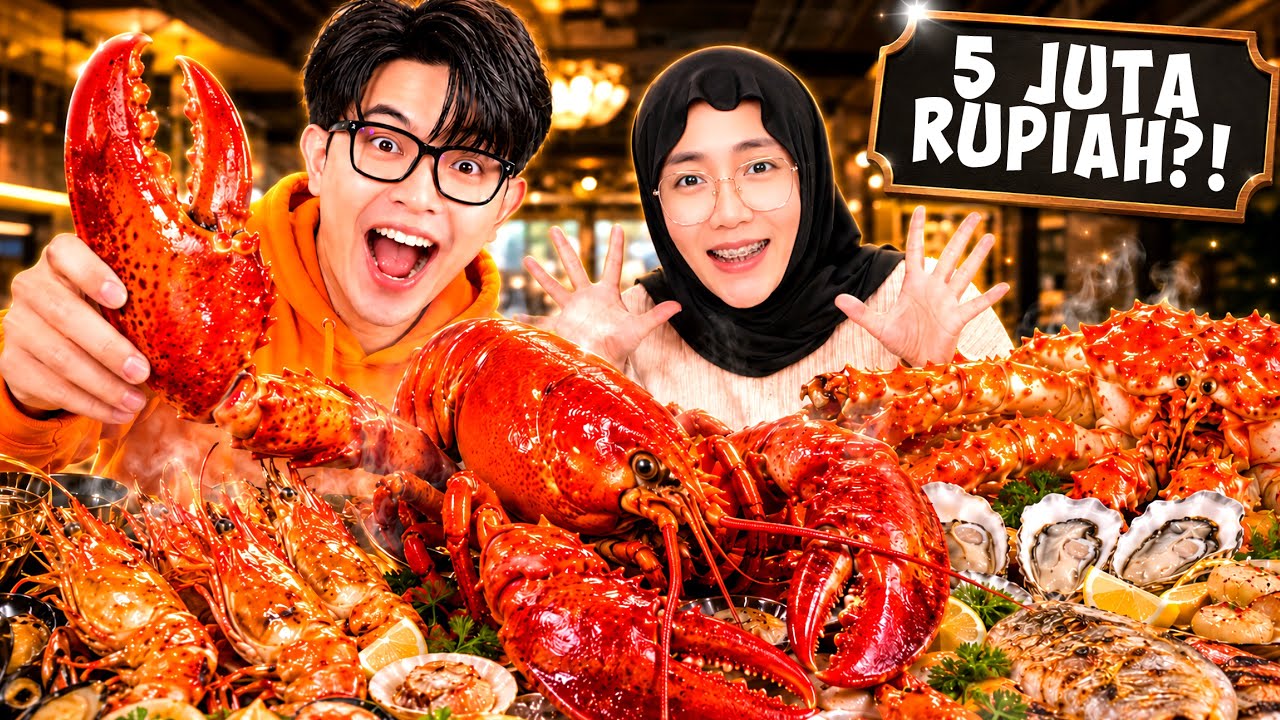 Aku Traktir Istriku MUKBANG SEAFOOD ASLI di Resto PREMIUM di Jogja!