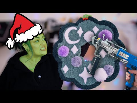 I’m so sorry… but I Made a CHRISTMAS WREATH RUG?