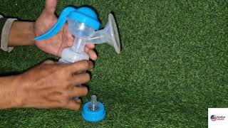 Manual Breast Pump For New Moms Easy & Painless 1-Minute Tutorial -1
