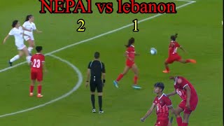 NEPAl vs Lebanon football Match waff 2024@Hemsunuwar2047