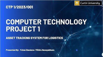 CTP1/2023/001 ASSET TRACKING FOR LOGISTICS VIDEO 1