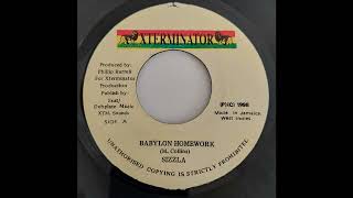 Sizzla - Babylon Homework - Xterminator 7inch 1998 Blessing Riddim