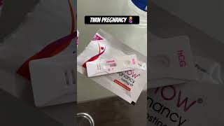 Twin Pregnancy I pregnancy Test Kit#shorts #twinpregnancy #motherhood #mom #preganews #ican #momlife